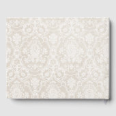 Livre D'or Scrapbook On Damask For Anniversary Party (Verso)