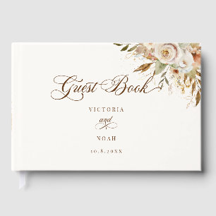 Livre D'or Script botanique Rose d'automne rustique