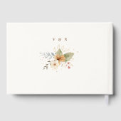 Livre D'or Script botanique Rose d'automne rustique (Verso)