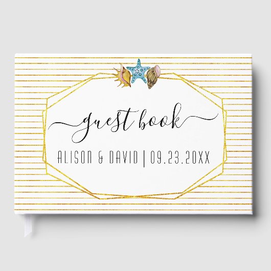 Livre D'or Script calligraphie aquarelle mariage (Recto)