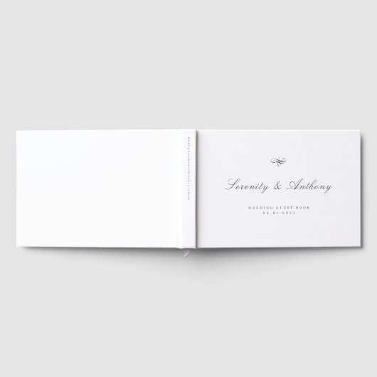 Livre D'or Script classique élégant Mariage simple (Complet)