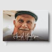 Livre D'or Script Funeral Photo Sympathy (Recto)