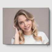 Livre D'or Script manuscrit moderne Green Photo Graduation (Verso)