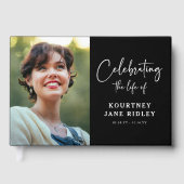 Livre D'or Script Memorial Photo et Message de Sympathie (Recto)