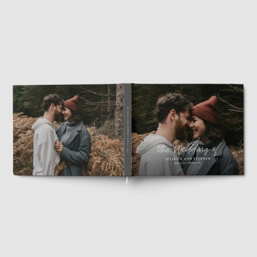 Livre D'or Script moderne Mariage photo simple (Complet)