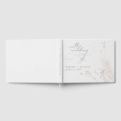 Livre D'or Script romantique Aquarelle Blush Floral Mariage (Complet)