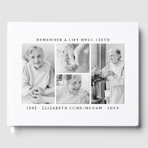 Livre D'or Se souvenir d'une vie moderne simple 4 photo Colla