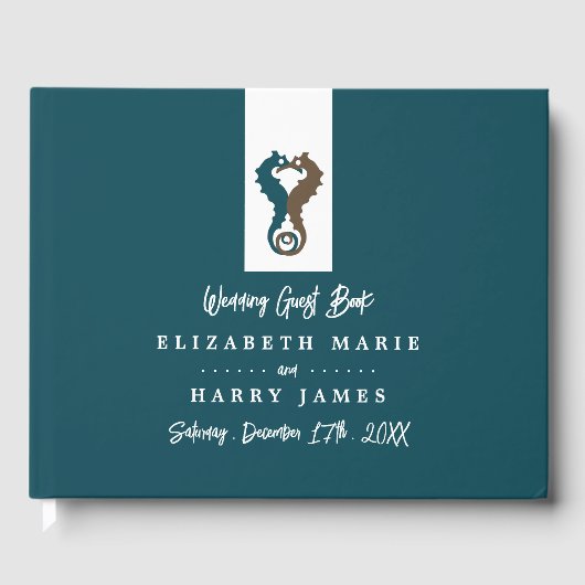 Livre D'or Seahorse Romance, Mariage sur la plage (Recto)