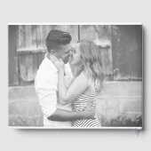 Livre D'or Seashells Nautical Beach Wedding Photo (Verso)