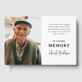 Livre D'or Sentimental Keepsake Funeral Photo  (Recto)