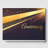 Livre D'or Shiny Golden confetti parties scintillant 25e anni (Verso)