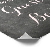 Livre d'or Signe Fleurs Aquarelle Rose Tableau Noi (Coin)