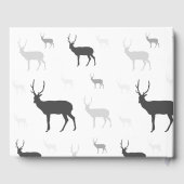 Livre d'or silhouette de cerf blanc et noir – Rust (Verso)