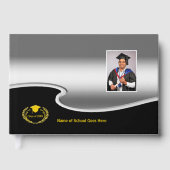 Livre D'or Silver and Black design Photo Gold Text (Recto)