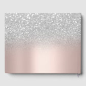 Livre D'or Silver Bokeh Chic Rose Robe Or Quinceañera (Verso)
