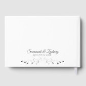 Livre D'or Silver Grey Frilly Filigree Mariage élégant (Verso)