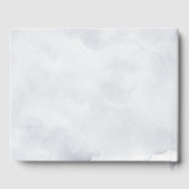 Livre D'or Silver Grey Ivory Floral hiver Rustique Mariage (Verso)