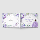 Livre d'or Silver & Purple Floral Quinceañera (Complet)
