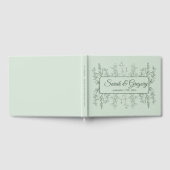 Livre D'or Simple Boho Floral Sage Mariage vert (Complet)