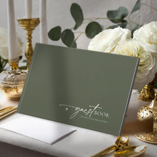 Livre D'or Simple Chic Mariage Moss Green ID1046