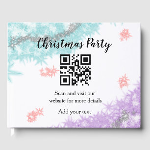 Livre D'or Simple christmas party website barcode QR add name