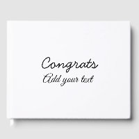 Simple congratulation graduation add your
