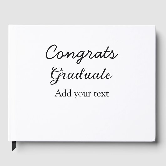 Livre D'or Simple congratulation graduation add your (Recto)
