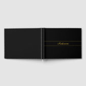 Livre D'or Simple Customizable Gold & Black Text Design (Complet)