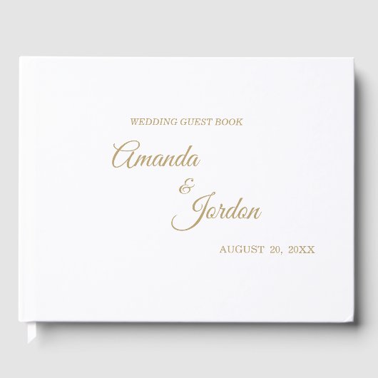 Livre d'or simple de la calligraphie (Recto)