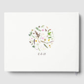 Livre D'or Simple Elégant Mariage de fleurs sauvages botaniqu (Verso)