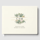 Livre D'or Simple, élégant mariage Fleur d'Eucalyptus (Recto)