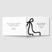 Livre D'or Simple Elégant minimaliste Bow noir (Complet)