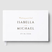 Livre D'or Simple Elegant Moderne Classique Mariage de luxe (Recto)