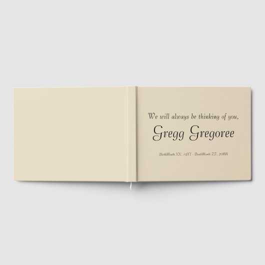 Livre d'or Simple et Respectable (Complet)