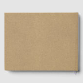 Livre D'or Simple Faux Rustique Brown Mariage Kraft (Verso)