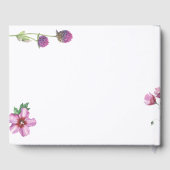 Livre d'or Simple Fleur sauvage & Handwriting (Verso)