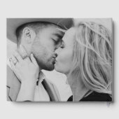 Livre D'or Simple Mariage Photo Script Noir (Verso)