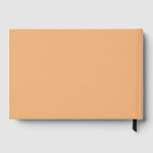 Livre D'or Simple Modern Minimalist Sunset Beach Wedding  (Verso)