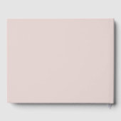 Livre D'or Simple moderne rose beige Mariage (Verso)