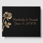 Livre d'or simple Rose (Recto)