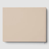 Livre D'or Simple Rustique Chic Elle A Dit Oui Partie Engagem (Verso)