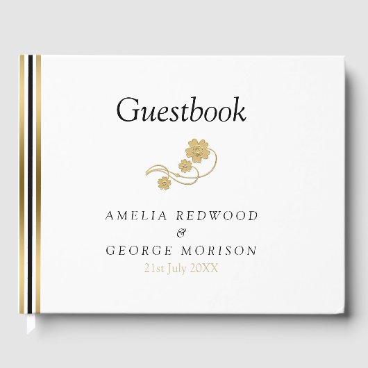 Livre D'or Simples Tailles Et Fleurs (Recto)