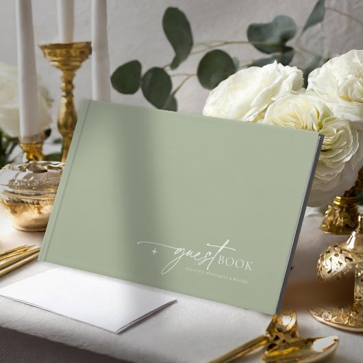Livre D'or Simply Chic Mariage Sage Green ID1046