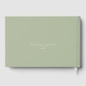 Livre D'or Simply Chic Mariage Sage Green ID1046 (Verso)