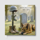 Livre D'or Site de la tombe commémorative du soldat avec chie (Recto)