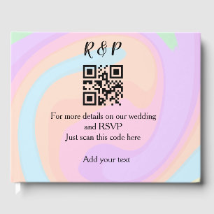 Livre D'or site web mariage rsvp q r code ajouter nom texte