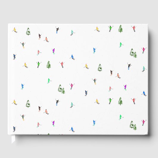 Livre D'or Ski alpin d'hiver Ski Ski Ski Motif (Recto)