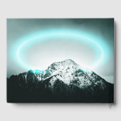 Livre D'or Snowy mountain mysterious blue neon light (Verso)