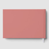 Livre D'or Soft Botanical Dusty Pink Guest Book (Verso)