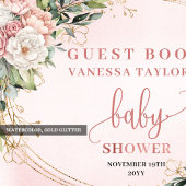 Livre D'or Soft Botanical Dusty Pink Guest Book